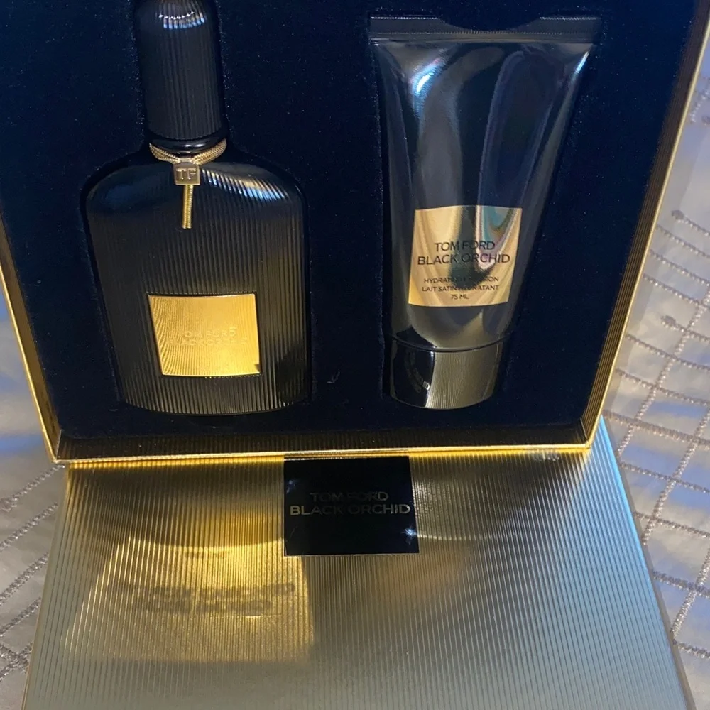 Tom Ford Black and Gold  Duo Set Exclusive Set New in Box no tags